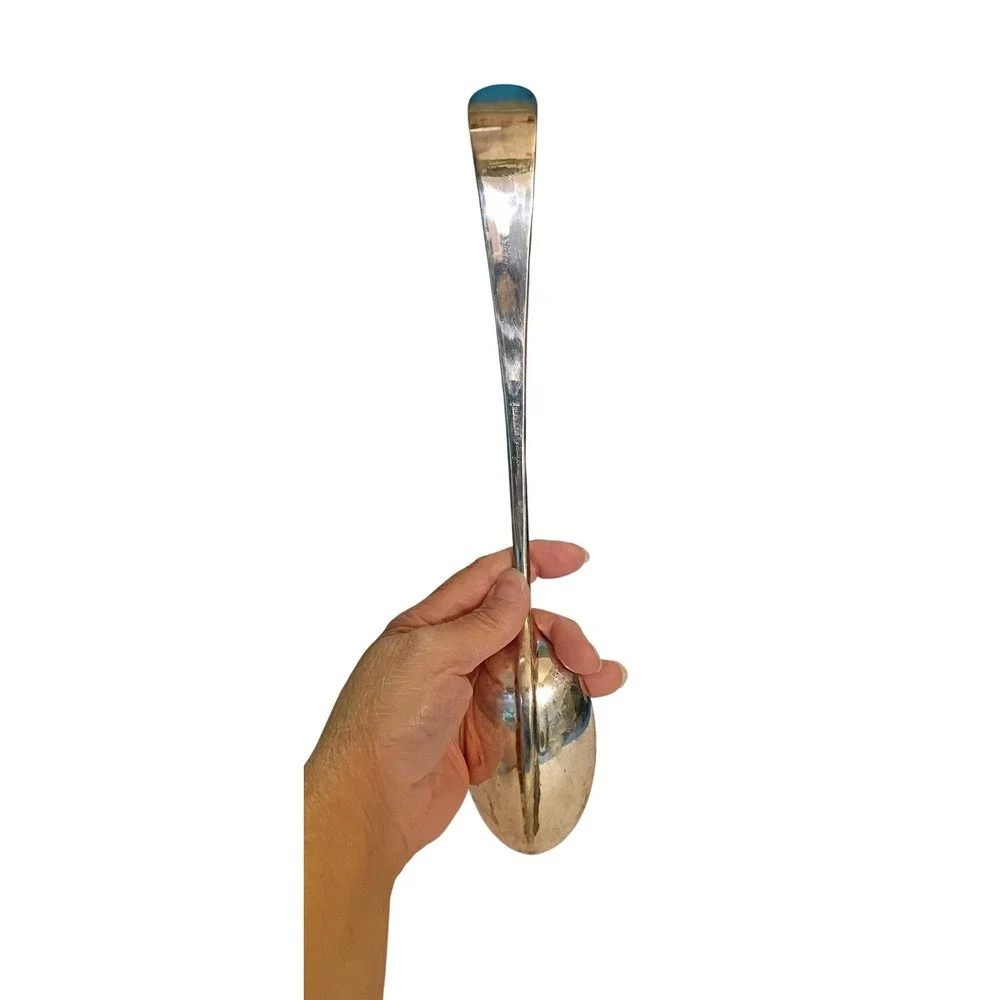 Leonard Silverplate Basting Spoon Long‎ Handle Vintage Serving Utensil